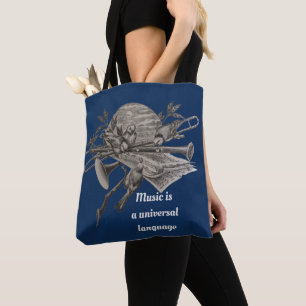 Muziekmuziek is Universal Band Instrument Tote Bag