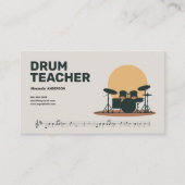 Muziekmuziekblad - Drumdocent Visitekaartje (Voorkant)