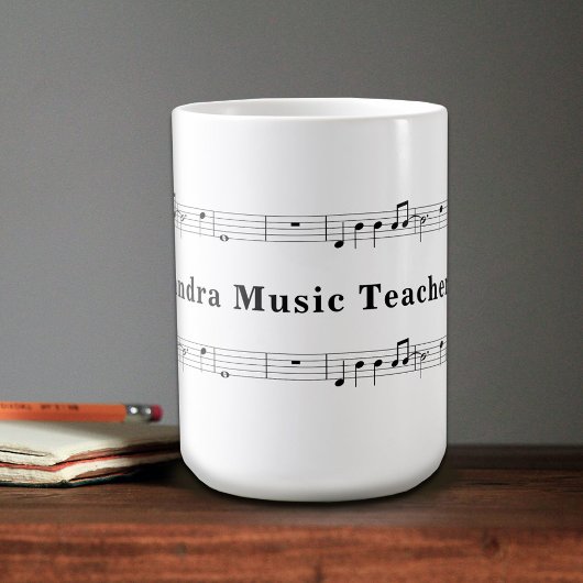 Muziekmuziekblad Koffiemok