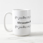 Muziekmuziekblad Koffiemok (Links)