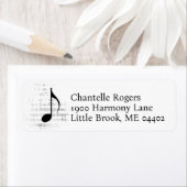 Muziekmuziekblad Musician Singer Adres Etiket (Insitu)