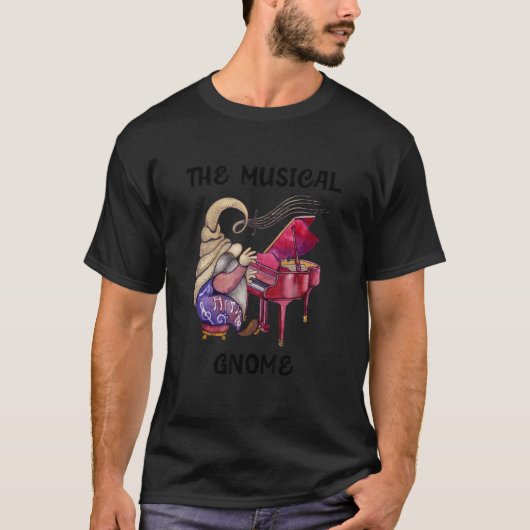 Muziekmuzikant Piano Player T-shirt (Voorkant)