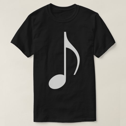 Muzieknoot 1 t-shirt (Design voorkant)
