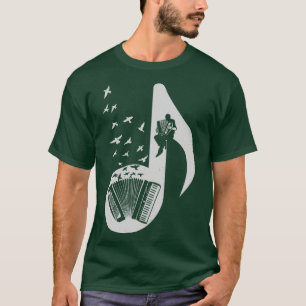 Muzieknoot Accordeon T-shirt