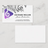 Muzieknoot Afspeelknop Logo Visitekaartje (Voorkant / Achterkant)