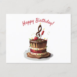 Muzieknoot Briefkaart