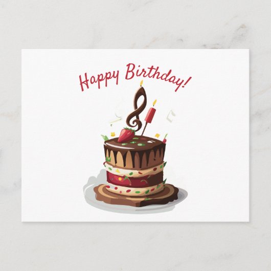 Muzieknoot Briefkaart (Voorkant)