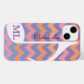  muzieknoot & chevron Case-Mate iPhone case (Achterkant (horizontaal))