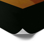 muzieknoot, driehoekige hak op hout, gepersonalise poster (Hoek)