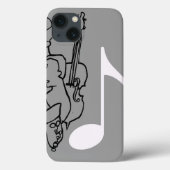 muzieknoot en band Case-Mate iPhone case (Achterkant)