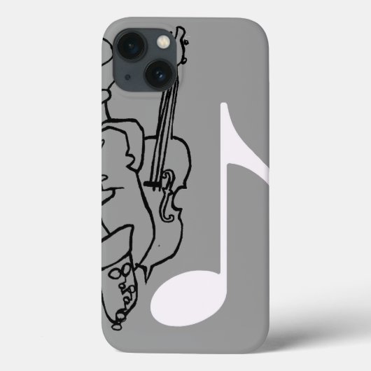 muzieknoot en band Case-Mate iPhone case (Achterkant)
