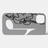 muzieknoot en band Case-Mate iPhone case (Achterkant (horizontaal))
