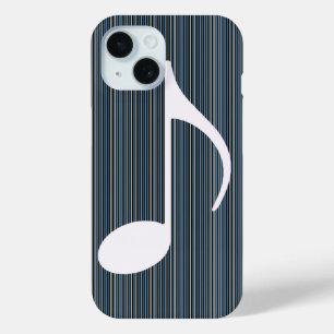 muzieknoot en dunne strepen iPhone 15 case