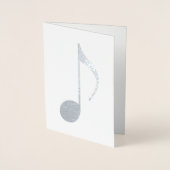 muzieknoot folie kaarten (Voorkant)