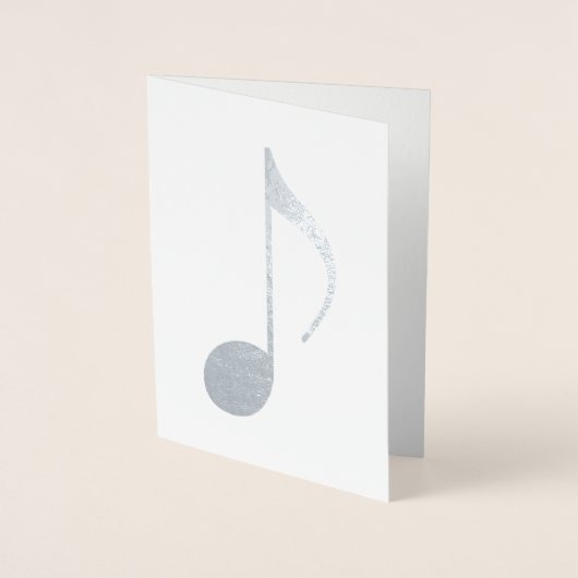 muzieknoot folie kaarten (Voorkant)
