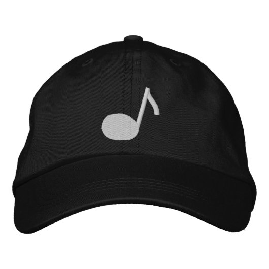 Muzieknoot Geborduurde Pet (Voorkant)