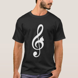 Muzieknoot Geïnspireerde Kat Minimalistische Muzie T-shirt