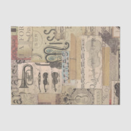  muzieknoot gitaarviolist Patroonmuzikant Tissuepapier