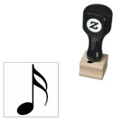Muzieknoot Handstempel Rubberstempel (Gestempeld)