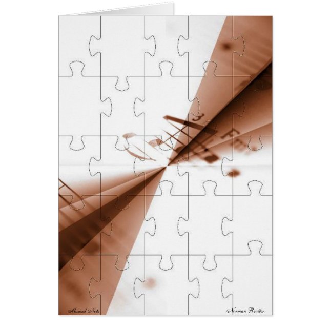 Muzieknoot -Kaart- (Voorkant)