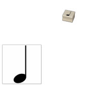 muzieknoot kunststempel rubberstempel (Gestempeld)