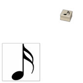 muzieknoot kunststempel rubberstempel (Gestempeld)