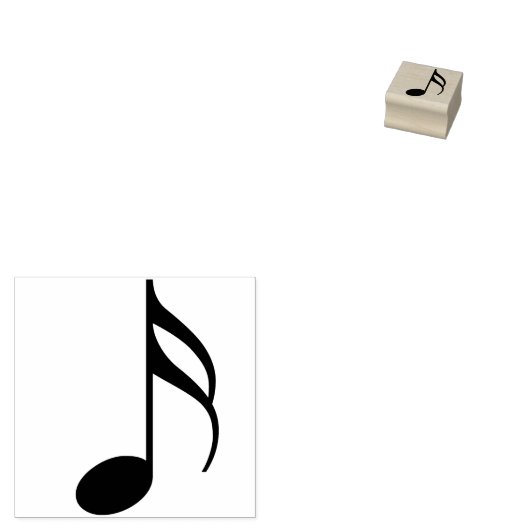 muzieknoot kunststempel rubberstempel (Gestempeld)