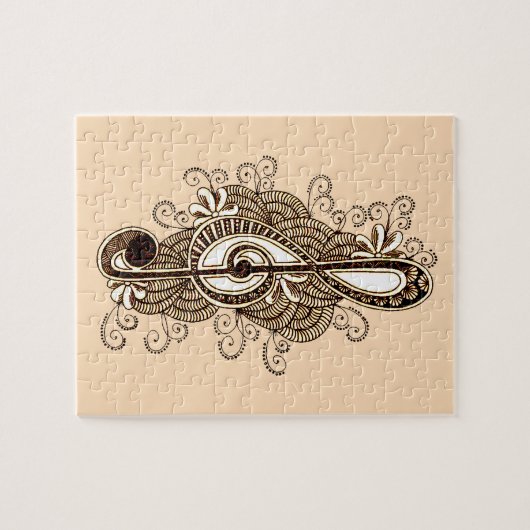 Muzieknoot Legpuzzel (Horizontaal)