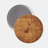 Muzieknoot Magneet (Voorkant / Achterkant)