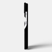 Muzieknoot met aangepaste naam op zwart Case-Mate iPhone case (Achterkant / Links)