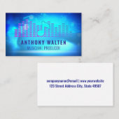 muzieknoot | Moderne Logo | klank Visitekaartje (Voorkant / Achterkant)