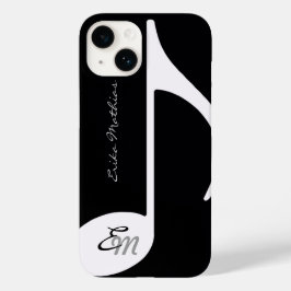 Muzieknoot monogram Case-Mate iPhone case