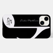 Muzieknoot monogram Case-Mate iPhone case (Achterkant (horizontaal))