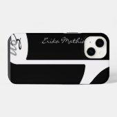 Muzieknoot Monogram iPhone Hoesje (Achterkant horizontaal)