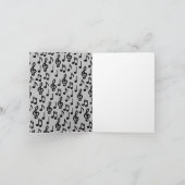 Muzieknoot Muzikant Docent Notitiekaartje (Binnen)