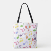 muzieknoot muzikant tote bag (Achterkant)
