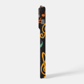 Muzieknoot patroon iPhone hoesje (Linkerkant)