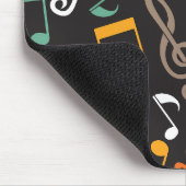 Muzieknoot patroon muismat (Hoek)