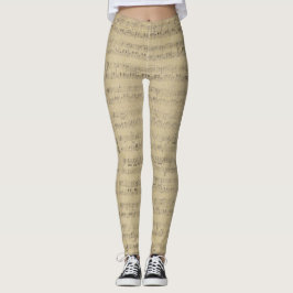 muzieknoot Patroonmuzikant Leggings