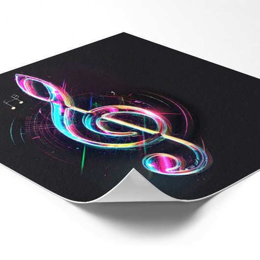 Muzieknoot Poster (Hoek)