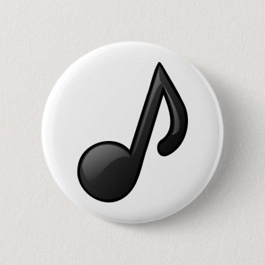 Muzieknoot Ronde Button 5,7 Cm (Voorkant)