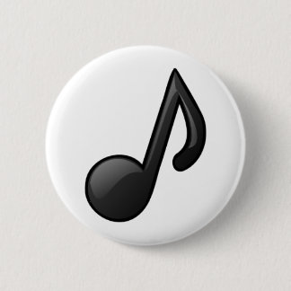 Muzieknoot Ronde Button 5,7 Cm