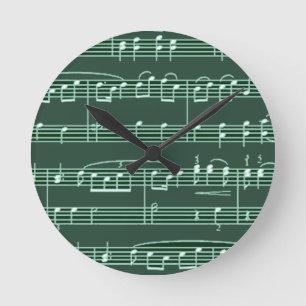 muzieknoot ronde klok