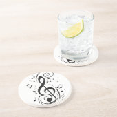 ***MUZIEKNOOT** SANDSTON ZANDSTEEN ONDERZETTER (Zijkant)