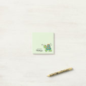 Muzieknoot Schildpad Persoonlijk Post-it® Notes (Op bureau)