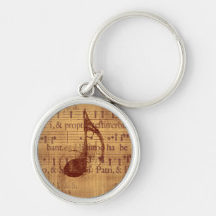 Muzieknoot Sleutelhanger
