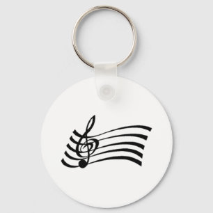 Muzieknoot Sleutelhanger