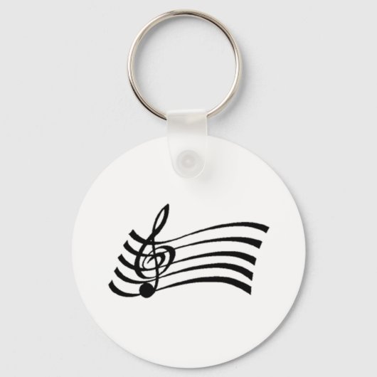 Muzieknoot Sleutelhanger (Voorkant)