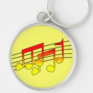 muzieknoot sleutelhanger