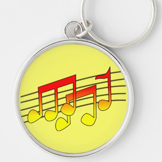 muzieknoot sleutelhanger (Voorkant)